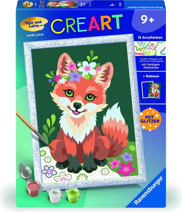 Produktbild Ravensburger Malen nach Zahlen 23765 - Blumiger Fuchs - Kinder ab 9 Jahren