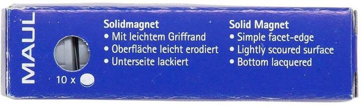 Produktbild Maul Rundmagnet Solid 20 mm 0,3 kg Haftkraft 10 Stück grau