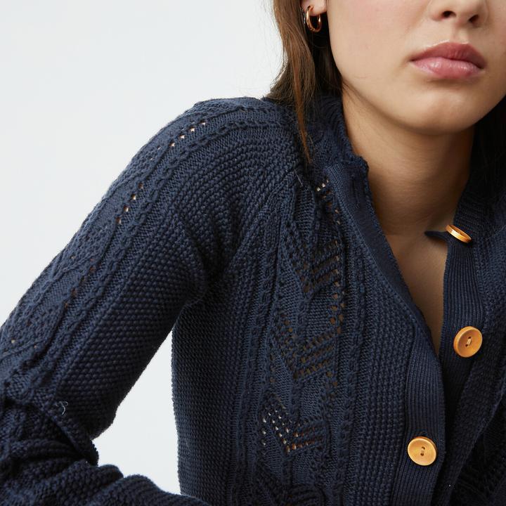 Produktbild La Redoute Collections Cardigan aus Pointelle-Strick (L)