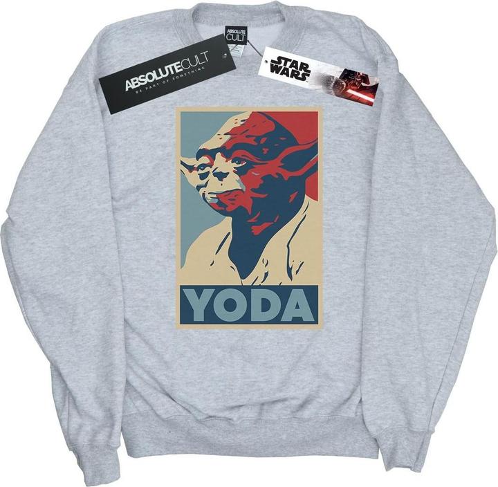 Actual product image Star Wars Mens Yoda Poster Sweatshirt (XXL)