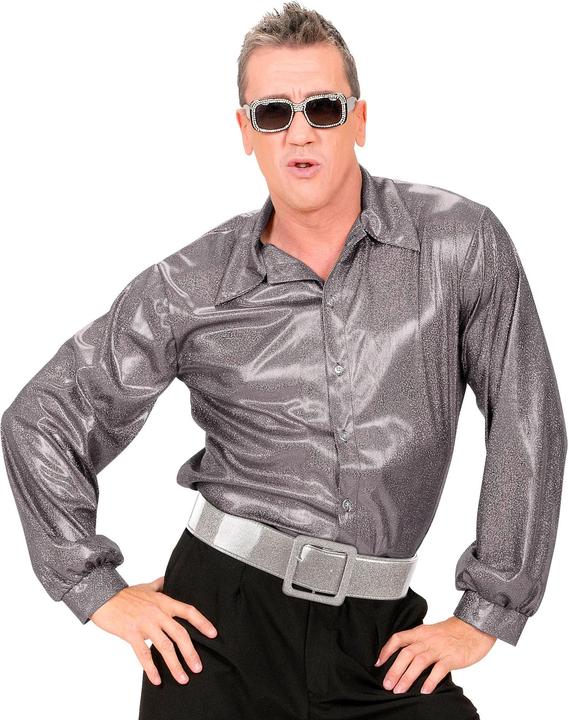 Actual product image Widmann Silver glitter belt