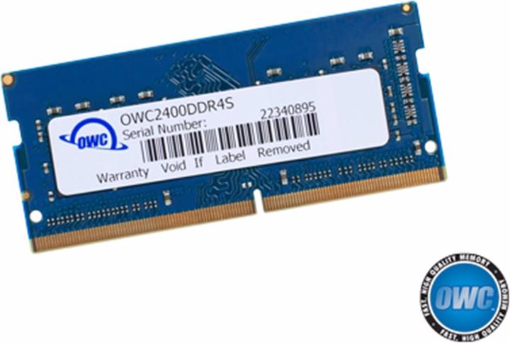 Image du produit OWC 8,0 Go de mémoire DDR4 à 2400 MHz pour l'iMac 27 pouces (1 x 8GB, 2400 MHz, RAM DDR4, SO-DIMM)