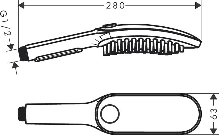 Image du produit hansgrohe Douche pour chien DogShower 150 (3 jets) (3 Types de jets, 7.60 l/min)