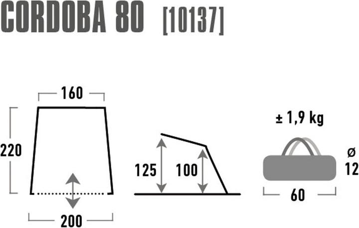 Actual product image High Peak Cordoba 80 (beach tent, 1.90 kg, 4 persons)