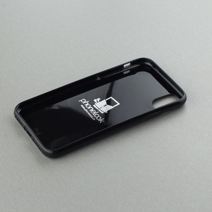 Immagine prodotto PhoneLook Coperchio Gomma Nero Nero Rosso Linee (Apple iPhone XS, Apple iPhone X)