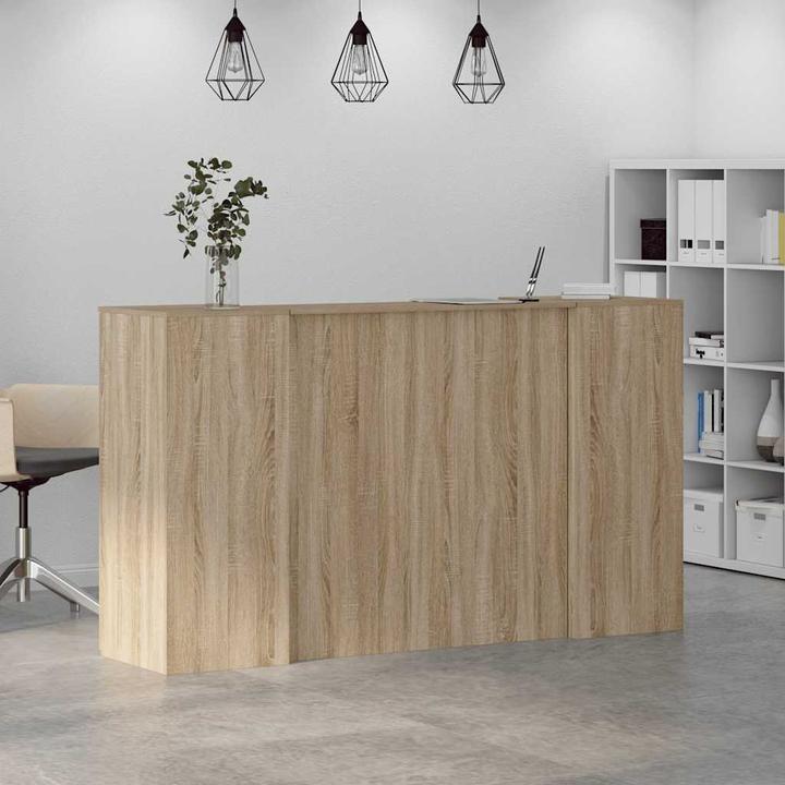 Image du produit VidaXL Comptoir d'accueil Chêne Sonoma 180x50x103,5 cm Bois composite Comptoir d'accueil