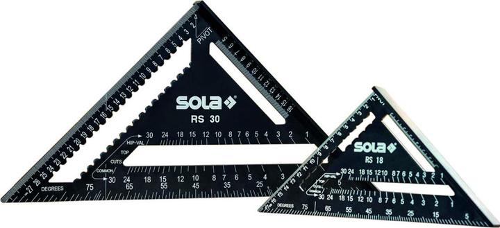 Actual product image Sola Rafter angle RS 30 305 x 305 mm black coated