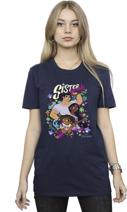 Actual product image Disney Womens/Ladies Encanto Sister Goals Cotton Boyfriend T-Shirt (S)