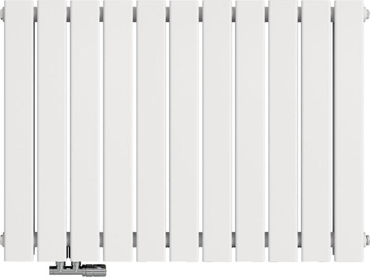 Produktbild Emke Heizkörper, Flachheizkörper mit Zentralanschluss, Weiss 63x84cm 1136W Doppellagig (1136 W)