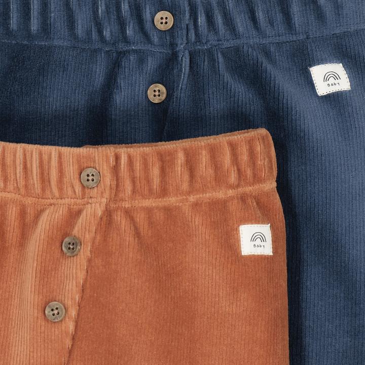 Image du produit La Redoute Collections Lot de 2 leggings en velours côtelé fin (86)