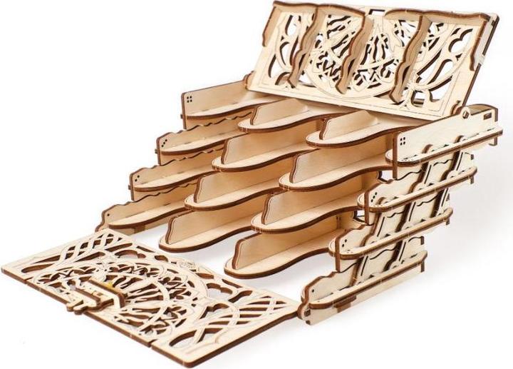 Actual product image Ugears Card holder mechanical wooden device for tabletop games