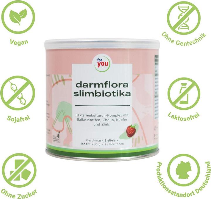 Produktbild For You darmflora slimbiotika (1 Stück, Pulver, 250 g)