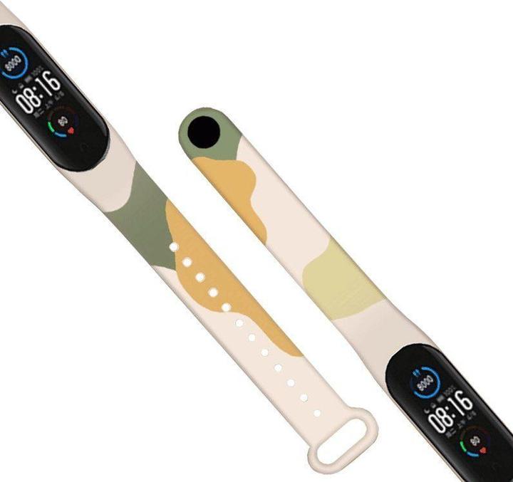 Actual product image Hurtel Strap Moro Wristband for Xiaomi Mi Band 4 / Mi Band 3 Silicone Strap Camo Watch Bracelet (10) (Plastic)