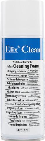 Actual product image Elix 270400 FOAM CLEANER 400ML for whiteboard and plastic surfaces.