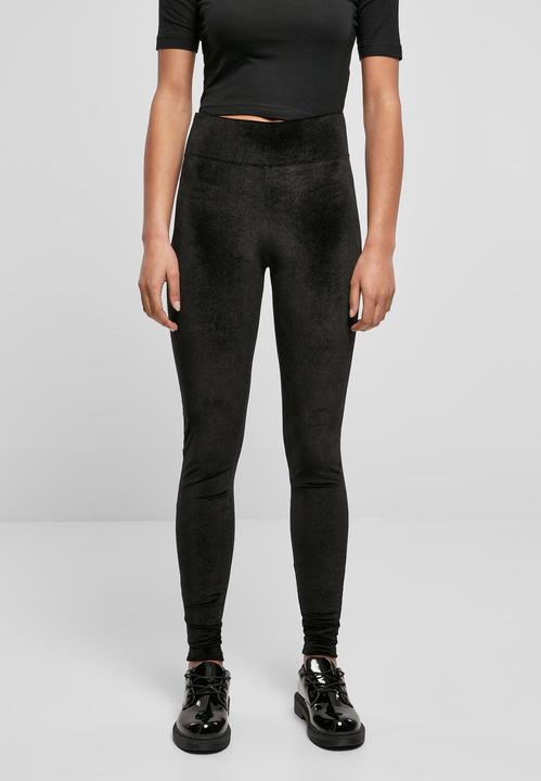 Actual product image Urban Classics Ladies High Waist Velvet Leggings (4XL)