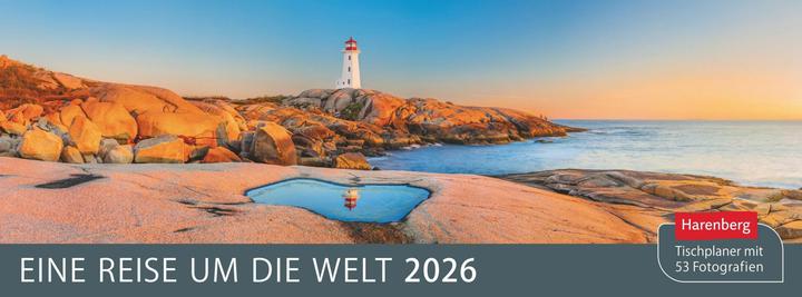 Actual product image Harenberg Eine Reise um die Welt Premium-Tischplaner 2026 - Wochenkalender mit 53 Fotografien (Hardcover, German)