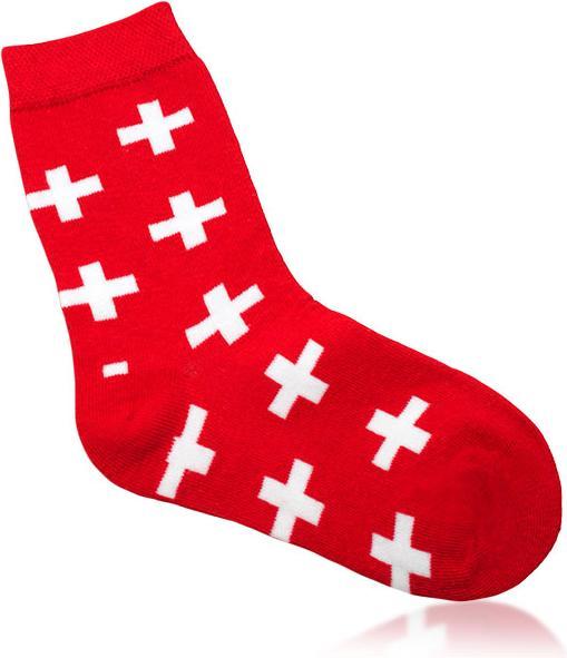 TopSpirit Socken mit CH-Kreuz allover