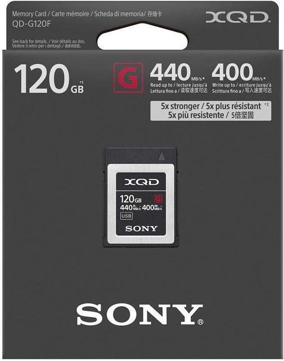 Actual product image Sony XQD G Series (120 GB, XQD)
