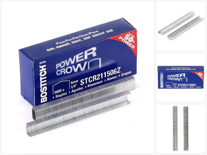 Image du produit Bostitch Agrafes STCR2115 1/4 (SB8) (5000 x)