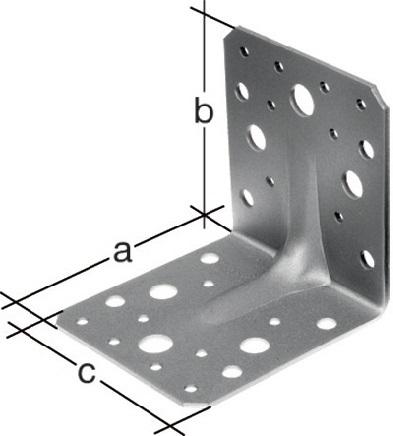 Productafbeelding GAH Zware hoekverbinder 90 x 90x65 mm Aantal gaten4 / 18 p.2.5 mm (Hoekconnector, 50 Pcs.)