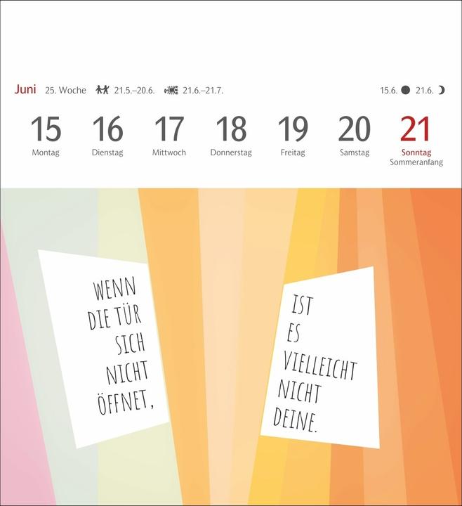 Produktbild Harenberg Positive-Sprüche-Kalender Postkartenkalender 2026 - Mit 53 Postkarten (Deutsch)
