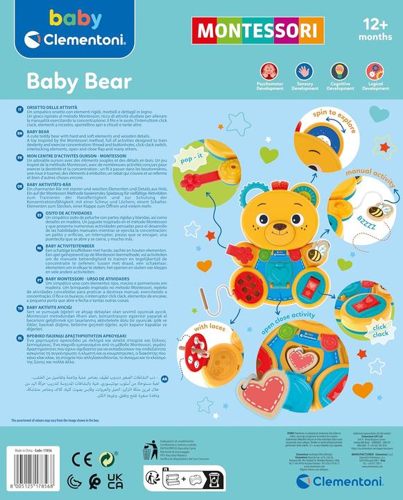 Immagine prodotto Clementoni Montessori Baby - Orsetto indaffarato