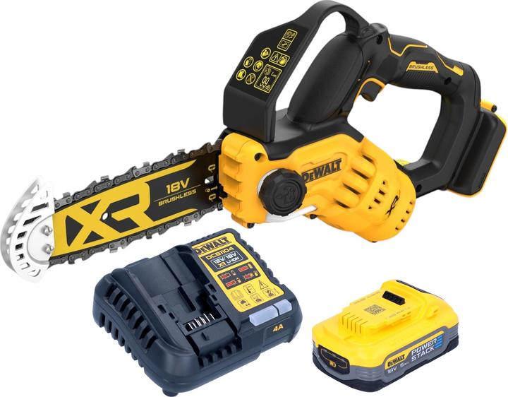 Produktbild DeWalt DCMPS 520 H1 Akku Astsäge 18 V 20 cm Brushless + 1x Powerstack Akku 5,0 Ah + Ladegerät