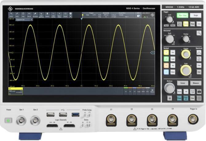 Image du produit Rohde & Schwarz MXO44-2415 Oscilloscope de table à signaux mixtes 4 canaux analogiques, numériques 1.5GHz