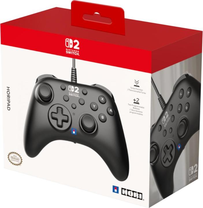 Image du produit HORI NSW2 Controller wired HORIPAD Turbo schwarz offiziell lizenziert (Switch 2)