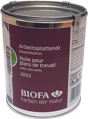Actual product image Biofa Worktop oil 2052 (Colorless, 2.50 l)