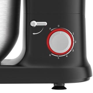 Productafbeelding Bourgini Klassieke Keuken Chef Zwart - Keukenmachine - Keukenmixer
