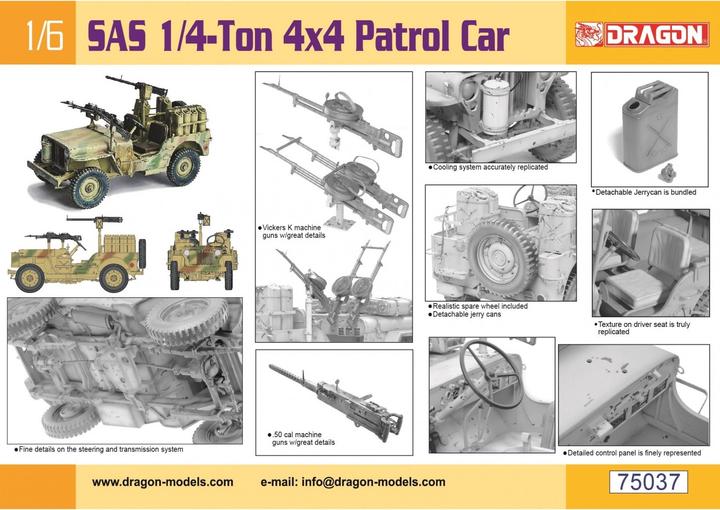 Produktbild 1:6 SAS 1/4-Ton 4x4 Patrol Car