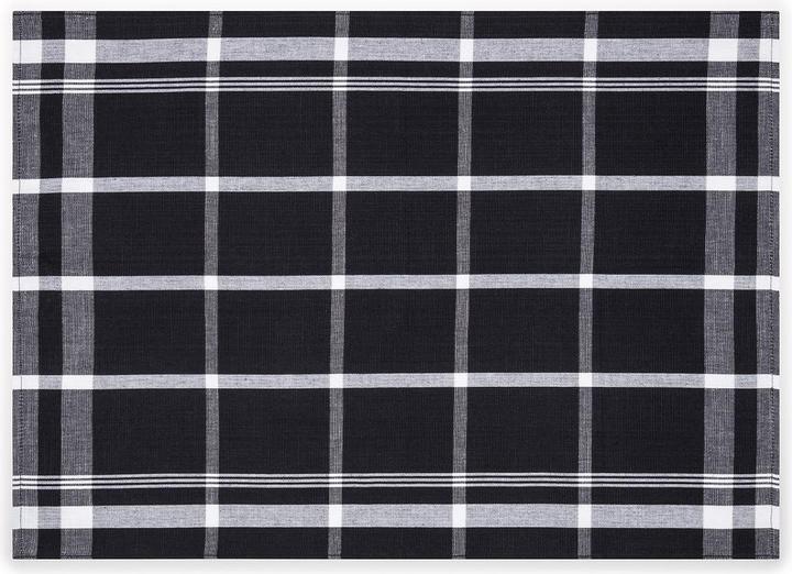 Actual product image Ross Exclusiv - half linen - block check 5 X tea towel set