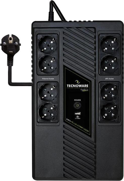 Produktbild Tecnoware Ups 1000va Line Inte.Era Plus Strip (1000 VA, 700 W, Line-Interaktiv USV)