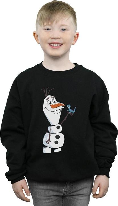 Actual product image Disney Boys Frozen 2 Olaf And Salamander Sweatshirt (116)