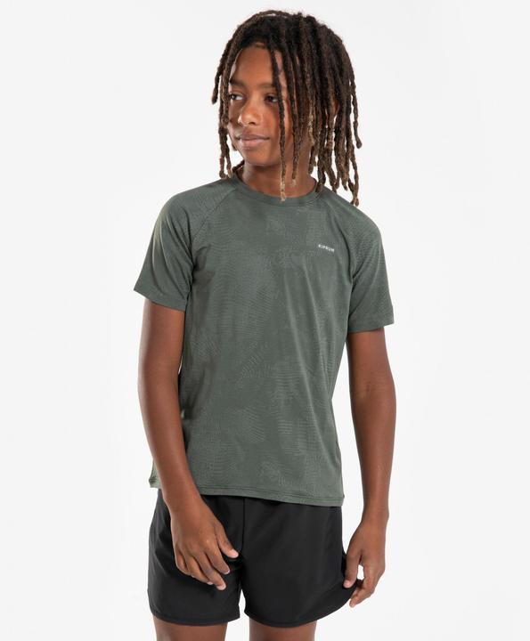 Actual product image Kiprun Laufshirt kurzarm Kinder nahtlos - TS Light 900 khaki (146)