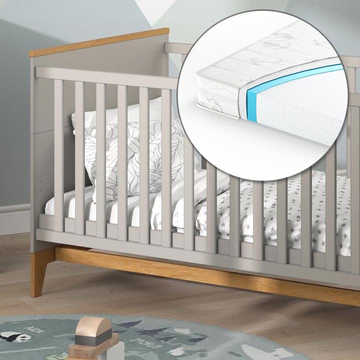 Immagine prodotto VitaliSpa Kinderbett Malia, Cashmere-Eiche, 143.2 x 81 cm, mit Matratze