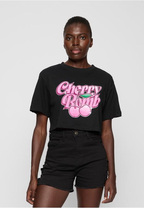 Actual product image Miss Tee Cherry Bomb Ladies Short Overised Tee - 159397 (XL)