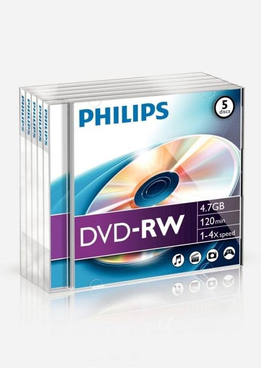 Immagine prodotto Philips 1x5 DVD-RW 4.7GB 4x JC (5 x)