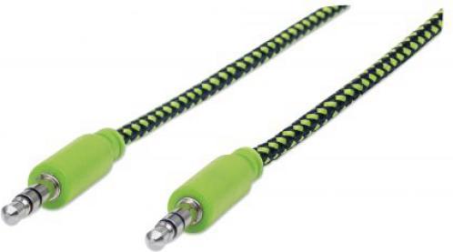 Produktbild Manhattan Audiokabel -> St/St /grün (1 m)