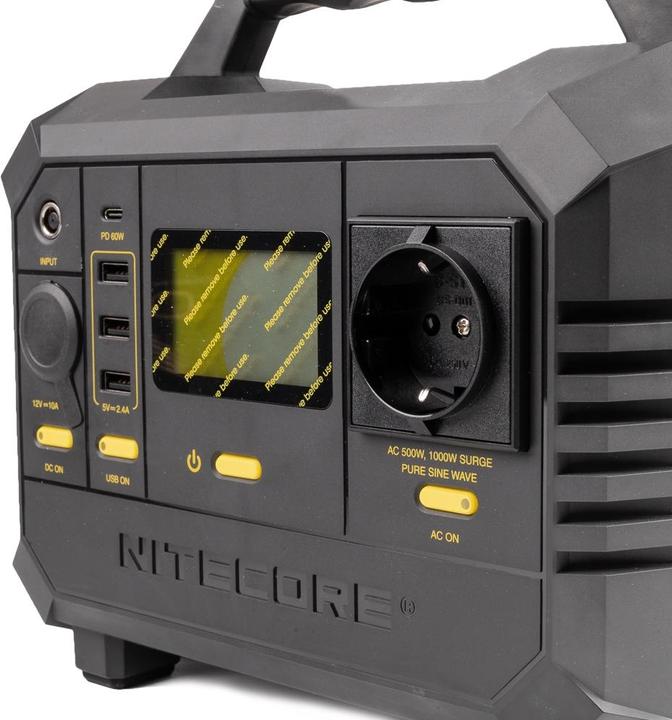 Actual product image Nitecore NES500 portable power generator for outdoors (518 Wh)