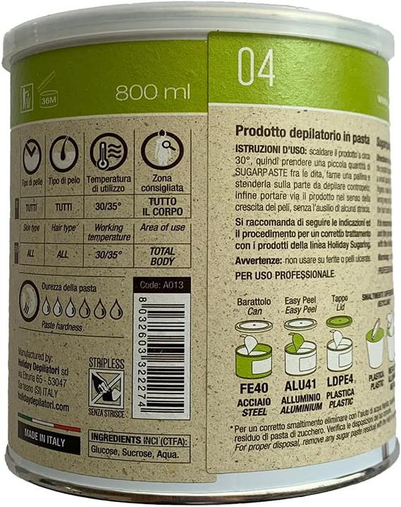 Valeurs nutritives et ingrédients Holiday Pâte à sucre Delicate Soft 1 kg (1000 g)