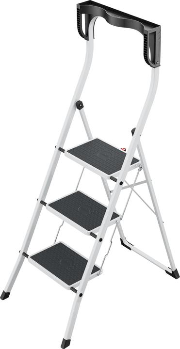 Produktbild Hailo K75 ComfortLine, Stahl-Trittleiter, 3 Stufen (Trittleiter, 133 cm)