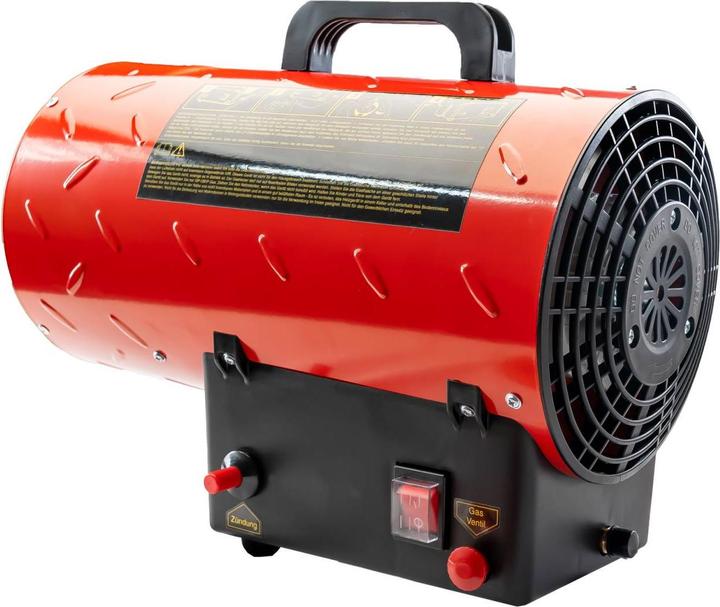 Produktbild Grafner 10kW Gasheizgebläse Gasheizer für Gasflasche Gasdruckregler Bauheizer 700mbar Gasheizgerät (15000 W)