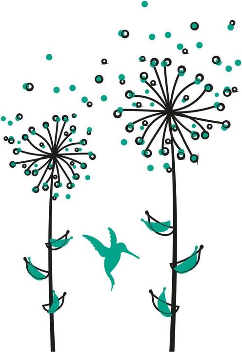 Image du produit Trenddeko Pissenlit vert menthe (82 x 120 cm)