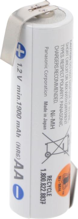 Image du produit Panasonic Akku Eneloop BK-3MCC Mignon AA mit Lötfahne in Z-Form (1 pcs, AA, 1900 mAh, Piles rechargeables + chargeur)