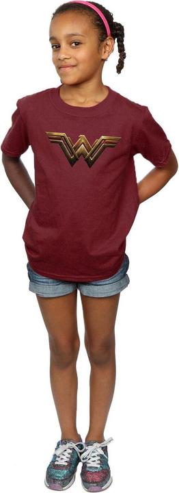 Actual product image Wonder Woman Girls Logo Cotton T-Shirt (116)
