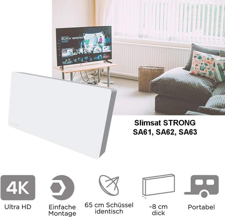 Immagine prodotto Strong Sa62 (Antenna piatta, 33.70 dB, DVB-S / -S2)