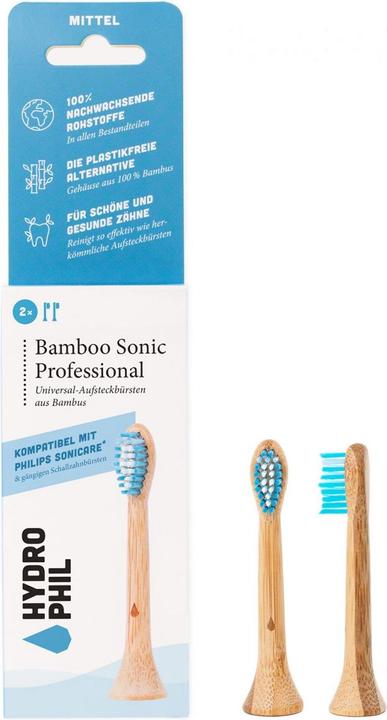 Image du produit Hydrophil Brosses à dents universelles en bambou (2 x)