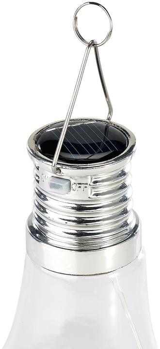 Produktbild Lunartec 2er-Set Solar-LED-Lampe in Glühbirnen-Form (6.5 x 17.5 cm, 2 x)